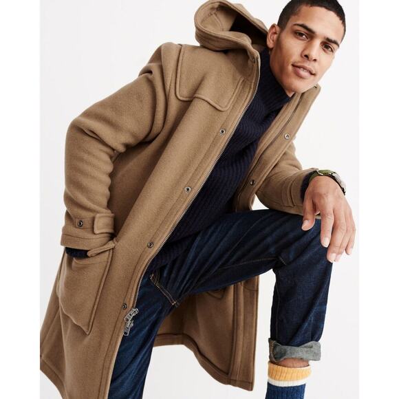 Abercrombie & Fitch Men's Small Camel Rafanelli Wool Jacket - Picture 3 of 12